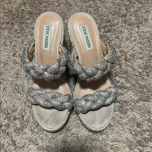 Steve Madden Metallic Braided Women's Sandals